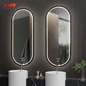 Espejo de Baño Rectangular Moderno con Interruptor Táctil LED, <span class=keywords><strong>Lentes</strong></span> Plateadas sin Cobre de 5 mm, Iluminación para Uso Comercial - Product Image 5