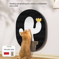 Griffoir mural vertical pour chat en forme de cactus, en bois et papier écologiques, durable et résistant aux griffures, jouet pour chat