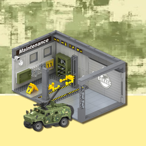 Tiện Ích Mới 470Pcs Xe Nhà Để Xe Bộ Dụng Cụ Nhỏ Nhà Xe Cổng Container Xe Phụ Kiện Sửa Chữa Cửa Hàng Đồ Chơi Khối & Mô Hình Xây Dựng Đồ Chơi - Product Image 6