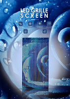 P3.91 écran Transparent 3d scène intelligente couleur interactif Led verre mur d'affichage