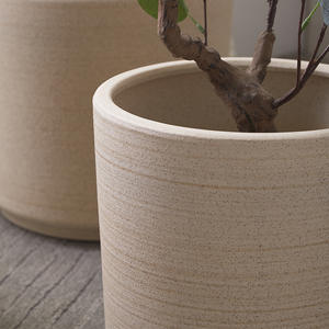 Pots à fleurs en céramique ronds en gros, plusieurs tailles, grands pots pour plantes, décoration intérieure - Product Image 3