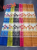Rideaux d'impression bon marché et tissu tissé 100% Polyester Floral douche printemps feuille imprimé panneau occultant rideau romain inclus