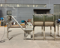 Explosion horizontale sel de bain sel sel minéral farine de maïs poudre sèche mélangeur mélangeur équipement de mélange Machine pour le bétail