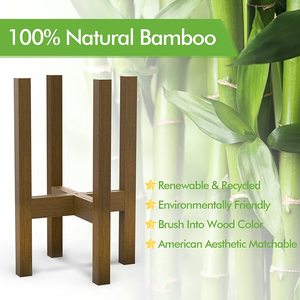 Pots de fleurs et jardinières modernes réglables, supports en bois de <span class=keywords><strong>bambou</strong></span> <span class=keywords><strong>pour</strong></span> plantes d'intérieur - Product Image 5