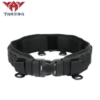 Yakeda 11-en-1 Ceinture Tactique de Combat avec Système de Fixation et Démontage Rapides, Ensemble de Ceinture de Service Tactique Rembourrée pour Patrouille