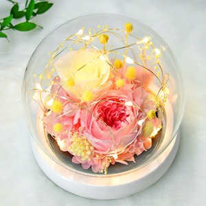 Rosa Seca en Oferta para Regalos del Día de San Valentín, Rosas Eternas Naturales Preservadas de Larga Duración en Cristal - Product Image 5