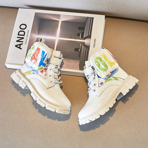 Thiết Kế Mới Bé Bé Cô Gái Giày Bán Buôn Thời Trang Mắt Cá Chân Trẻ Em Của Cao Su Khởi Động Tùy Chỉnh Mùa Đông Trẻ Em Giản Dị Khởi Động Ấm Áp - Product Image 6