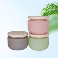 Nouveau pot en HDPE gris rose vert de 8 oz pour masque capillaire, pot cosmétique en plastique de 250 g, ensemble de flacons de lotion