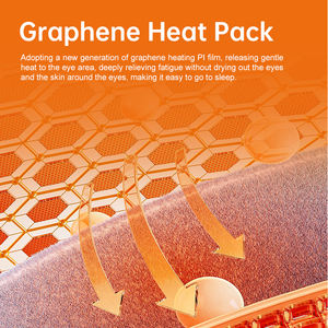 Masker Mata Berpemanas Nirkabel untuk Kenyamanan Sinus dengan 3 Pengaturan Suhu Timer dan Bantalan Busa Memori Penahan Cahaya 3D - Product Image 5