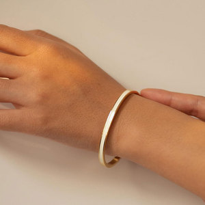 Wholesale 316L Stainless Steel 14k 18k Gold Plated Fashion <b>Bracelets</b> & <b>Bangles</b> Enamel <b>Bracelet</b> for Women - Product Image 3