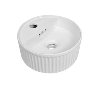 Lavabo in ceramica con motivo a onde moderne arte creativa di piccole dimensioni lavabo lavabo a mano per uso domestico - Product Image 1