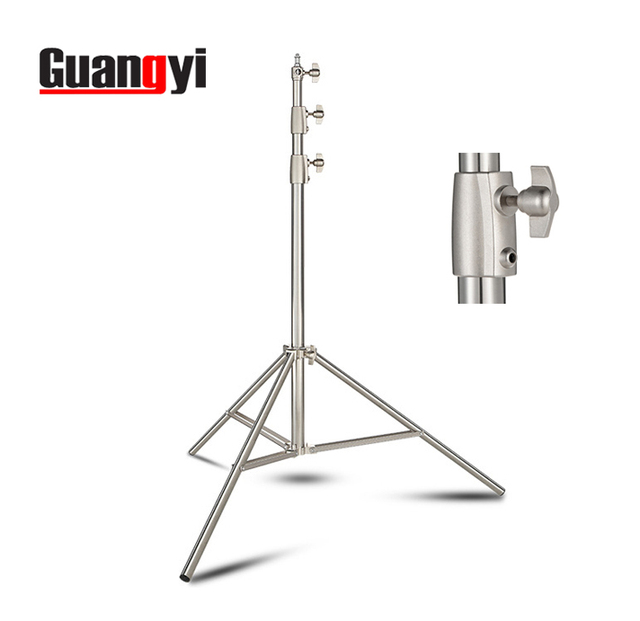2.8m Heavy-Duty Stainless Steel Stand for Studio LED Photography Video Light Soft Box Strobe Light Reflector Air Accessory