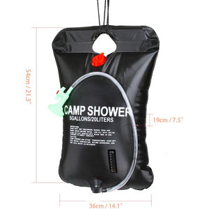 <span class=keywords><strong>Douche</strong></span> de camping portable 20L la plus récente et chauffe-eau <span class=keywords><strong>solaire</strong></span> <span class=keywords><strong>avec</strong></span> tuyau chauffant et sac, 5 gallons, <span class=keywords><strong>douche</strong></span> extérieure - Product Image 6