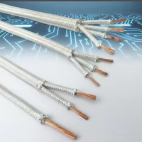 Rouleau GN500-01 de fils chauffants d'isolation de conducteur en cuivre nu torsadé résistant au feu avec du ruban de mica fluoré en fibre de verre
