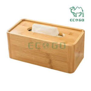Eco Go - Caja de pañuelos de bambú de alta calidad, moderna y hecha a mano, para sala de estar y oficina - Product Image 5