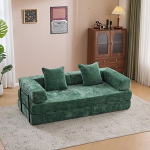 Bộ nhớ bọt sofa giường có thể gập lại chân không đóng gói cho không gian nhỏ-Thiết kế không xương hiện đại ngủ <span class=keywords><strong>futon</strong></span> - Product Image 1