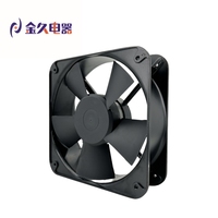 Ventilateur axial étanche IP68 pour usage en construction, roulement à billes, OEM/ODM personnalisable, impeller en plastique, châssis en alliage d'aluminium