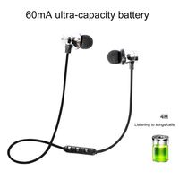XT11 magnétique basse tour de cou sport écouteur course suspendu cou Sport étanche mains libres basse sans fil intra-auriculaire Sport Blu dent