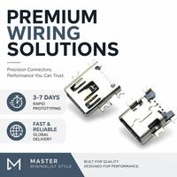 Se utiliza para cargador de teléfono móvil Android, Conector de enchufe Micro USB para teléfono móvil, Conector de clavija de carga tipo B 2,0,