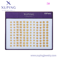 Boucles d'oreilles-972 Xuping Fashion Clearance Sale Box 60 Paires Boucles d'oreilles Différents styles Délicat de haute qualité de haute qualité