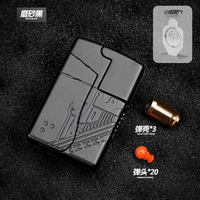 Jouet promotionnel anti-stress en forme de briquet pliable, pistolet à balles souples à éjection de douilles, jouet pour adulte