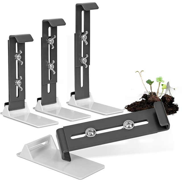 Adjustable Window Sill & Balcony Flower Box Bracket Fixing Rack for Outdoor Terrace-Gardening Decorative Ornaments