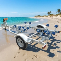 Remorque pour bateau en aluminium, assurance qualité, remorque pour bateau galvanisée à chaud, remorque pour bateau robuste
