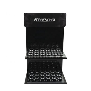 Dụng Cụ Sắp Xếp Lưu Trữ Tinh Dầu 2 Tầng Mặt Bàn Acrylic CBD Oil <span class=keywords><strong>Display</strong></span> Chủ Cho 24 Chai, Màu Đen - Product Image 2