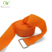 Attache-câbles réutilisable avec logo personnalisé, réglable et libérable, en nylon avec boucle auto-agrippante et boucle en plastique