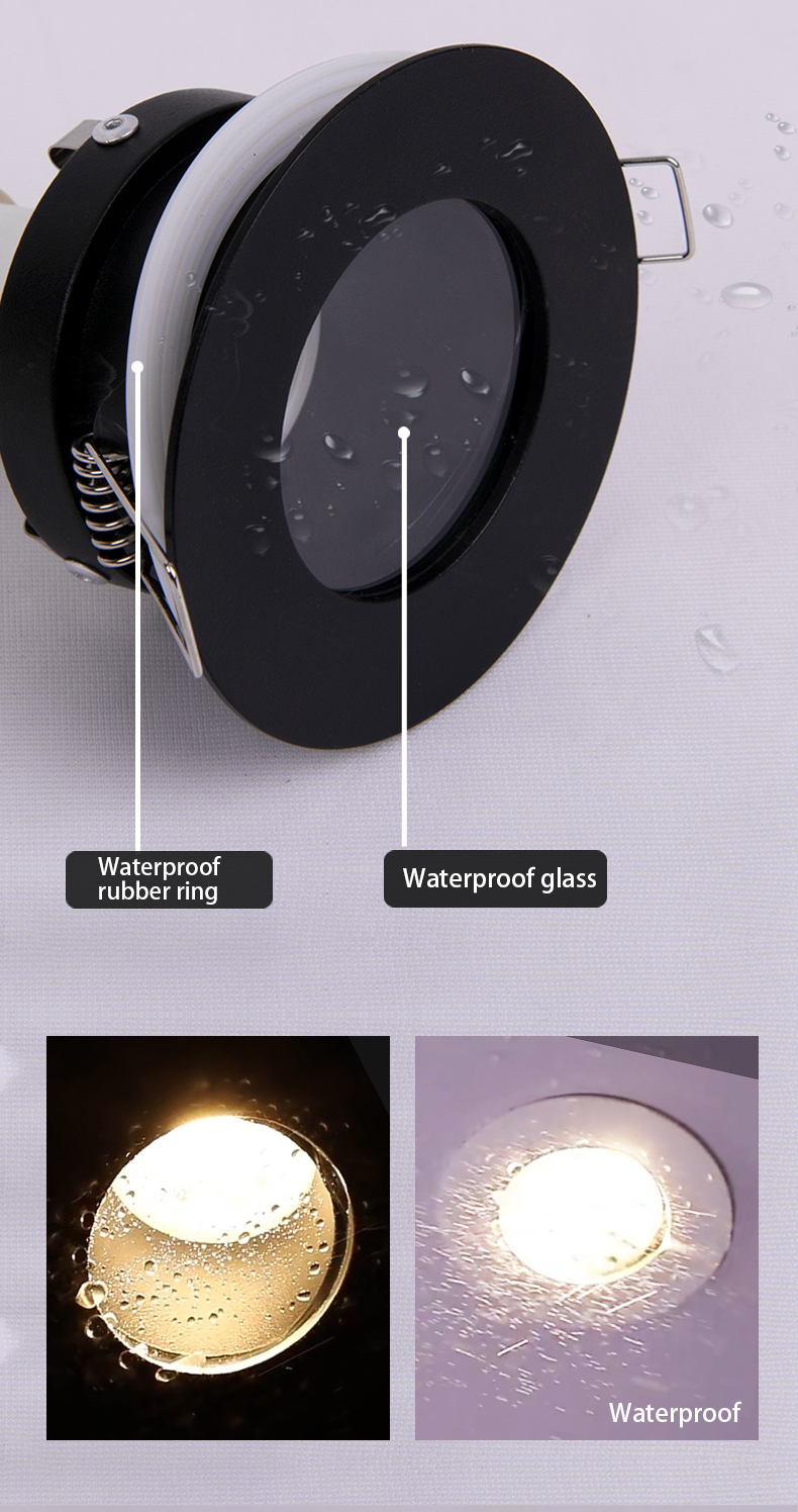 Modern Bathroom Waterproof IP65 Downlights Gu10 Led Ceiling Lamp