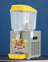 Distributeur de boissons commercial à 2 réservoirs de 16 L, distributeur de jus en acier inoxydable, machine à thé glacé pour restaurant, bar, fête