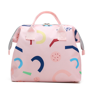 2023 moda exquisita multifuncional papel de aluminio núcleo aislamiento patrón Graffiti portátil conveniente bolsa de Almuerzo - Product Image 1
