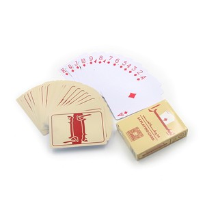 Biểu Tượng Tùy Chỉnh Thiết Kế Tuck Hộp Singe Sàn 54 <span class=keywords><strong>32</strong></span> Thẻ 100% PVC Nhựa Không Thấm Nước Poker Baloot Thẻ Nhựa - Product Image 1