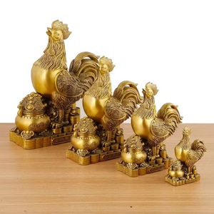 รูปปั้นไก่ทำด้วยมือฮวงจุ้ยรูปปั้นไก่ขัดเงาของสะสมสำหรับตกแต่งบ้าน - Product Image 6