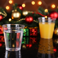 Verres à shot jetables transparents et rigides écologiques pour Halloween, Thanksgiving, Noël, anniversaire, fête, 1 oz, 1,5 oz, 2 oz, 2,5 oz, 3 oz