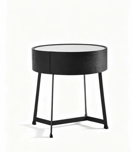 Table de réception circulaire moderne et minimaliste, table à thé et à café pour salon de beauté, salon de manucure, décoration commerciale - Product Image 2