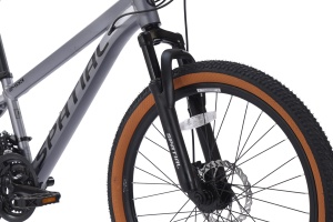 Bicicleta de Montaña Barata en Stock en Almacenes de EE. UU. y la UE, 24 Pulgadas, Suspensión, Frenos de Disco, Bicicleta MTB Plateada - Product Image 3