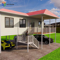 Rumah kontainer kecil dapat dilipat, rumah Prefab 20 kaki 40 kaki