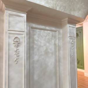 Modanatura Decorativa in PU OB-2025 con Motivo a Griglia, Design Geometrico Minimalista, Linee Pulite e Precise - Product Image 4