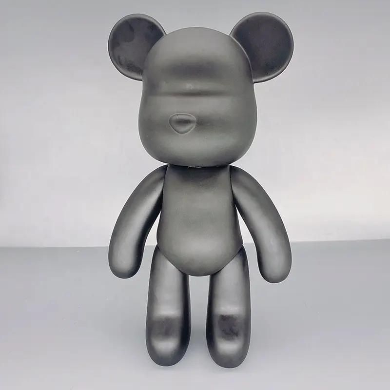 Pabrik grosir-model beruang cairan DIY sesuai buatan tangan 23cm seni cairan beruang kekerasan cetakan vinil PVC putih