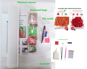 LS 5D DIY diamante bordado kit impresso cavalo mosaico completo redondo quadrado diamante pintura para adultos - Product Image 4