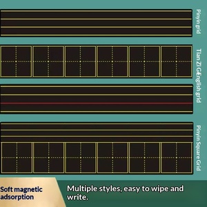 Pizarra Magnética Pinyin Tian Zi Ge para el Aprendizaje del Inglés - Tablero de Absorción Magnética Suave para Uso Doméstico y Enseñanza - Product Image 5