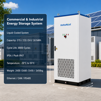Système de stockage d'énergie commercial VoltaNest 241 kWh 261 kWh 215 kWh IP67 à refroidissement liquide pour extérieur, hors réseau, C&I ESS