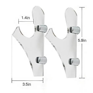 Support d'affichage pour <span class=keywords><strong>sabre</strong></span> <span class=keywords><strong>laser</strong></span> en acrylique transparent à fixer au mur, support d'affichage pour épée en acrylique pour la maison - Product Image 3