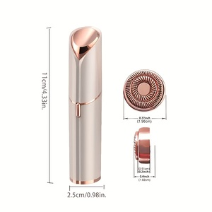 Mini Depiladora Femenina con Diseño de Lápiz Labial, Recortadora de Vello Corporal, Depiladora Eléctrica Segura para el Rostro, Depilación sin Dolor - Product Image 2