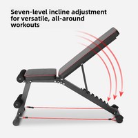Banc de musculation pliable avec planche de rééducation, pour exercices de pression abdominale et abdominaux