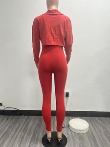 Venta al por mayor Streetwear dos piezas conjunto Y2K Bodycon lavado ácido <span class=keywords><strong>mono</strong></span> <span class=keywords><strong>con</strong></span> <span class=keywords><strong>chaqueta</strong></span> lavado ligero 2 piezas conjunto mujer <span class=keywords><strong>mono</strong></span> - Product Image 3