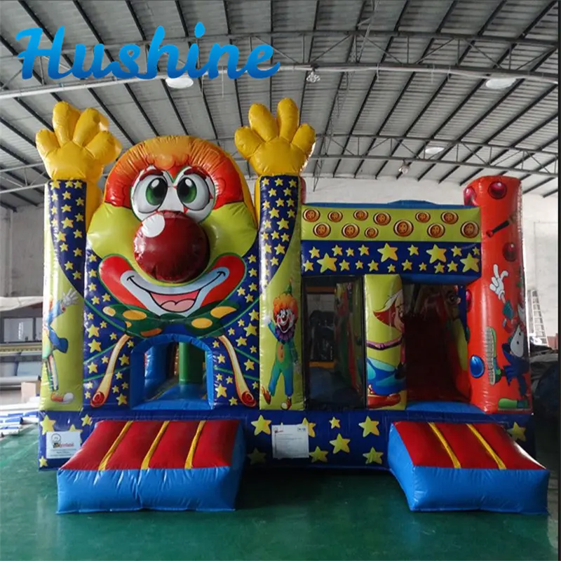 Castillo de payaso inflable para fiestas infantiles, Combo de Casa hinchable