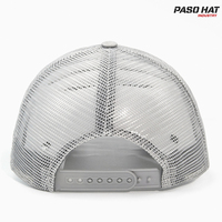 Gorra Trucker de Malla Desgastada de 6 Paneles con Logotipo Personalizado, Bordado 3D, Gorra de Béisbol Vintage con Cierre a Presión
