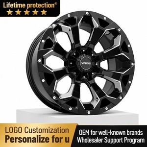 Rueda Universal con Neumático Antideslizante <span class=keywords><strong>para</strong></span> <span class=keywords><strong>Nieve</strong></span>, Rin Todoterreno <span class=keywords><strong>para</strong></span> Auto de 20 y 22 Pulgadas, Negro, Aluminio, Multirradio, 4x4, Venta al por Mayor, <span class=keywords><strong>para</strong></span> SUV - Product Image 1